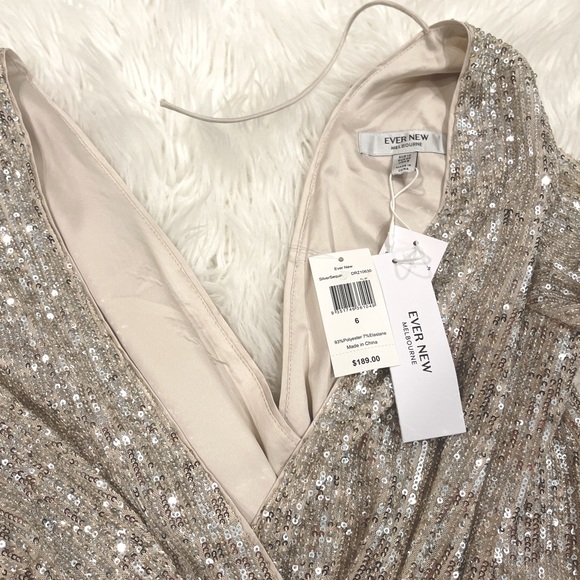 Cece Sequin Wrap Dress - Picture 3 of 7